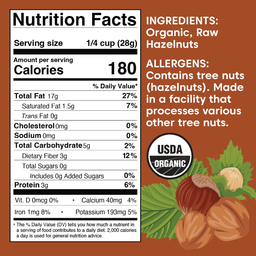 Wilderness Poets close-up of hazelnut skins texture highlighting freshness and natural flavor