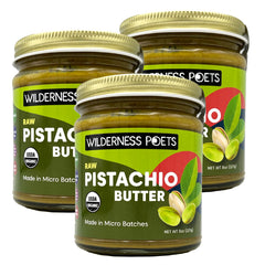 Wilderness Poets front packaging showing three jars and brand clarity benefits