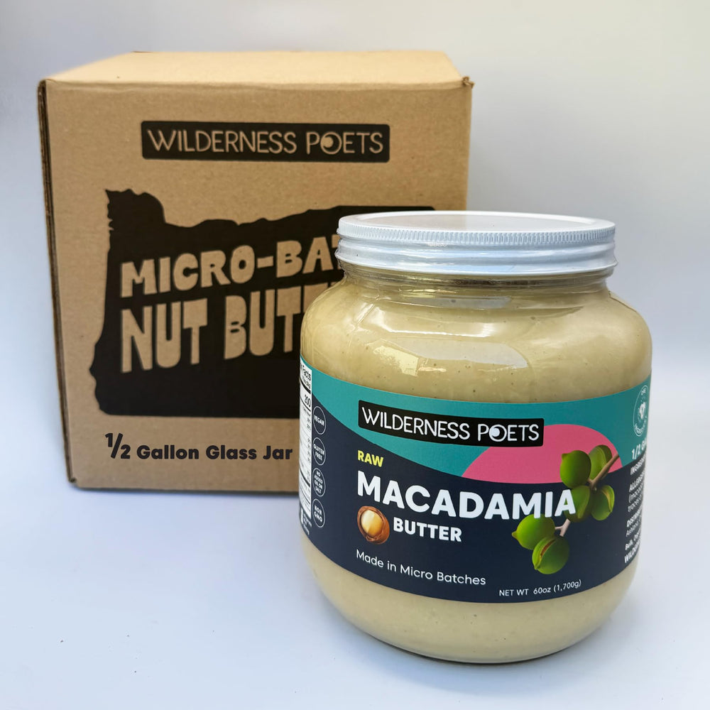 Wilderness Poets front jar view showing label and 60 oz size benefit