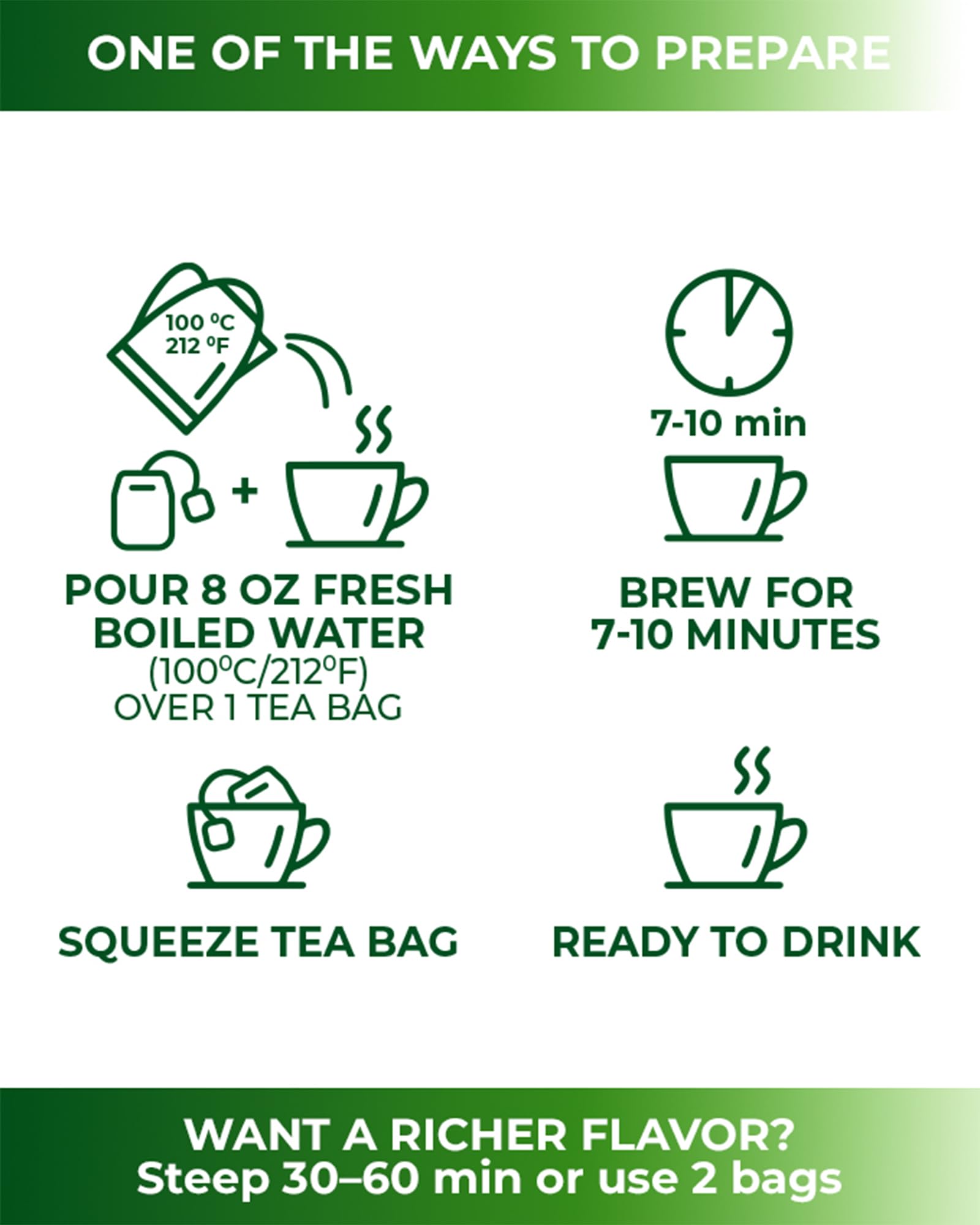 WILDFIELD HERBS multiple tea bags spread on surface illustrating the 50-count supply