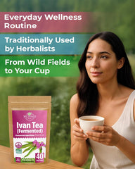 WILDFIELD HERBS hand-sealed tea bag edge highlighting airtight freshness