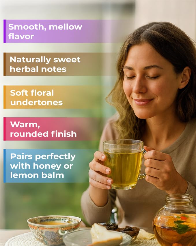 WILDFIELD HERBS brewed cup of Ivan Tea displaying warm color and calming aroma