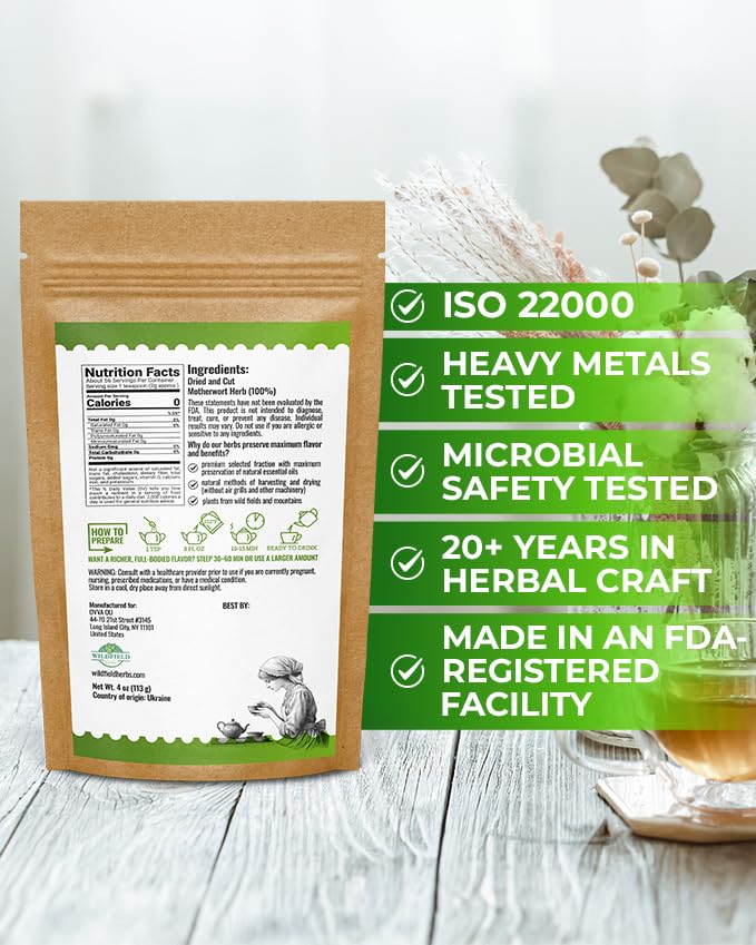 WILDFIELD HERBS hand-sealed hermetic package preserving fragrance and quality