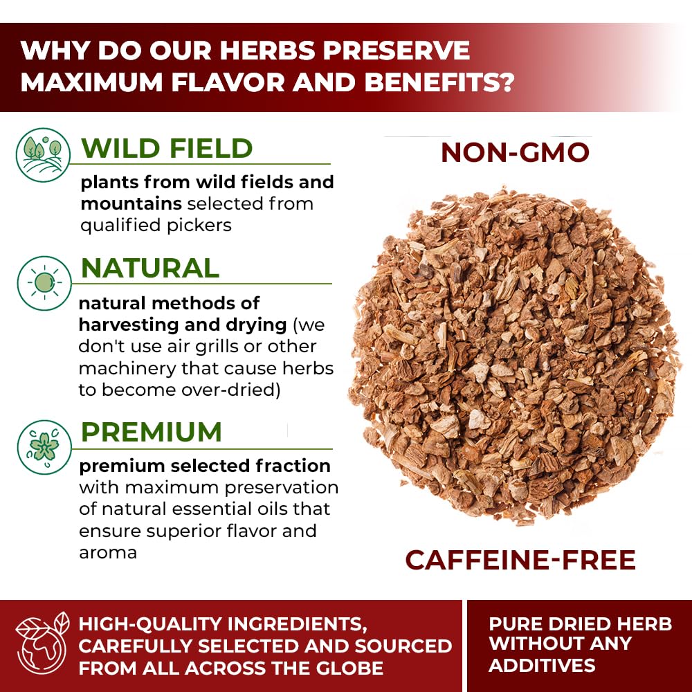 WILDFIELD HERBS jarred root pieces showing storage and portioning convenience benefit
