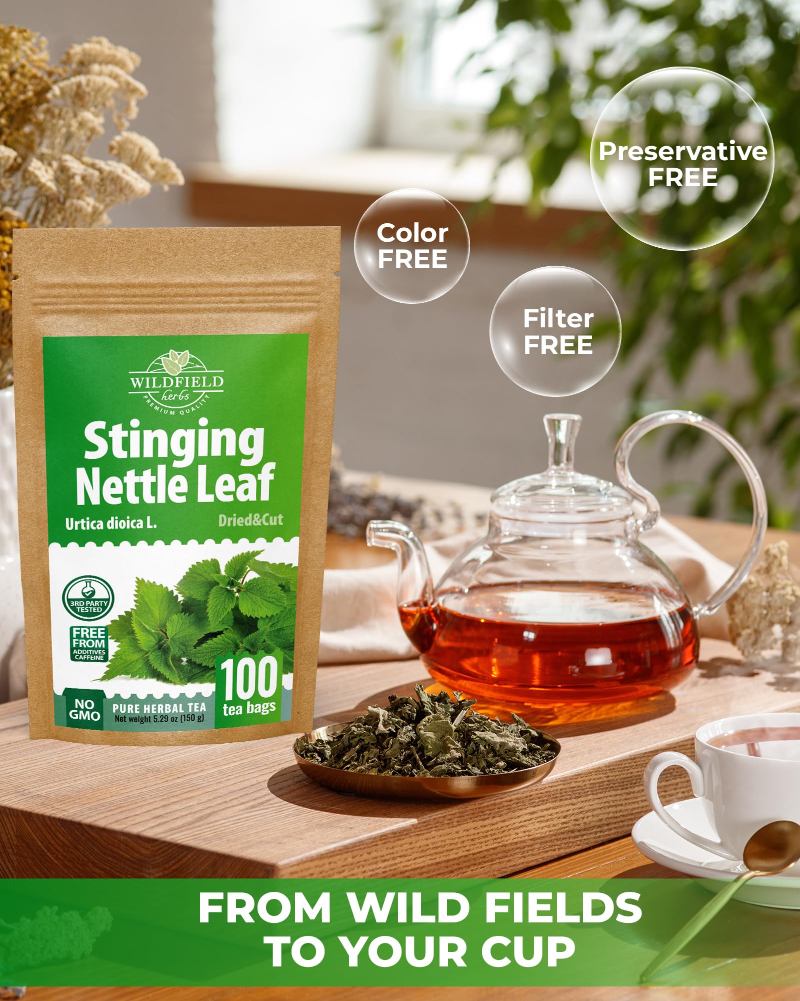 WILDFIELD HERBS hermetically sealed bag detail protecting flavor