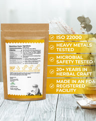 WILDFIELD HERBS brewed teacup steeping Hypericum showing infusion clarity and aroma