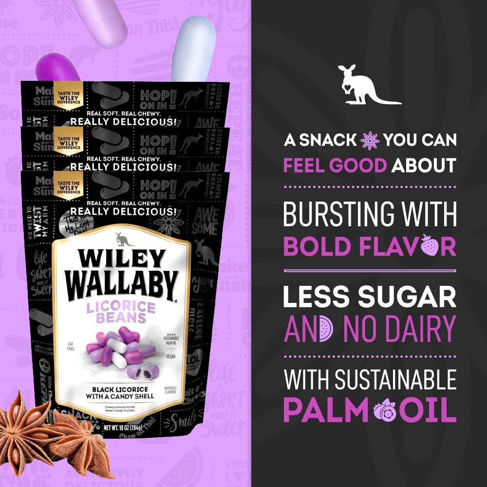 Wiley Wallaby beans in hand for scale and portion size clarity on-the-go snack