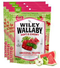 WILEY WALLABY front packaging showing colorful fruit licorice benefits freshness