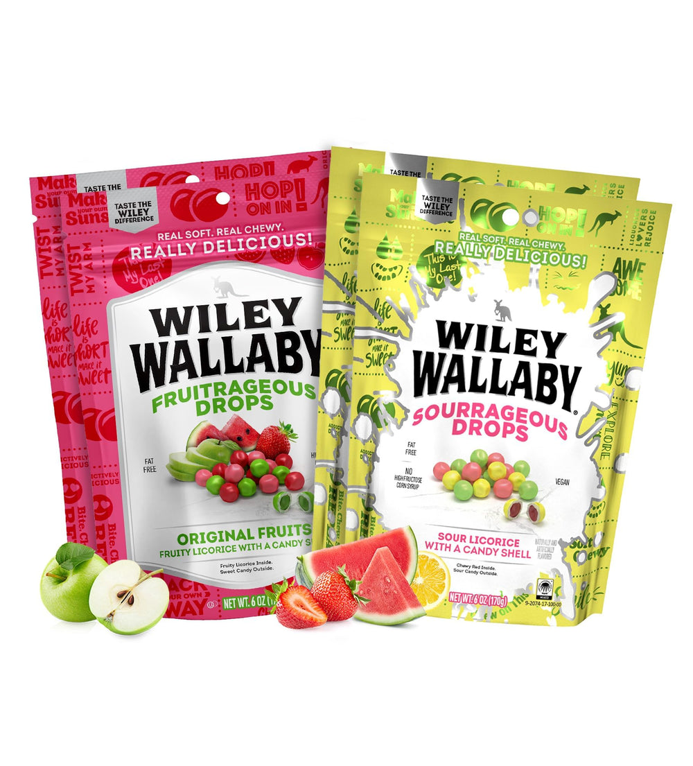 WILEY WALLABY front packaging showing resealable 6oz bag for portability