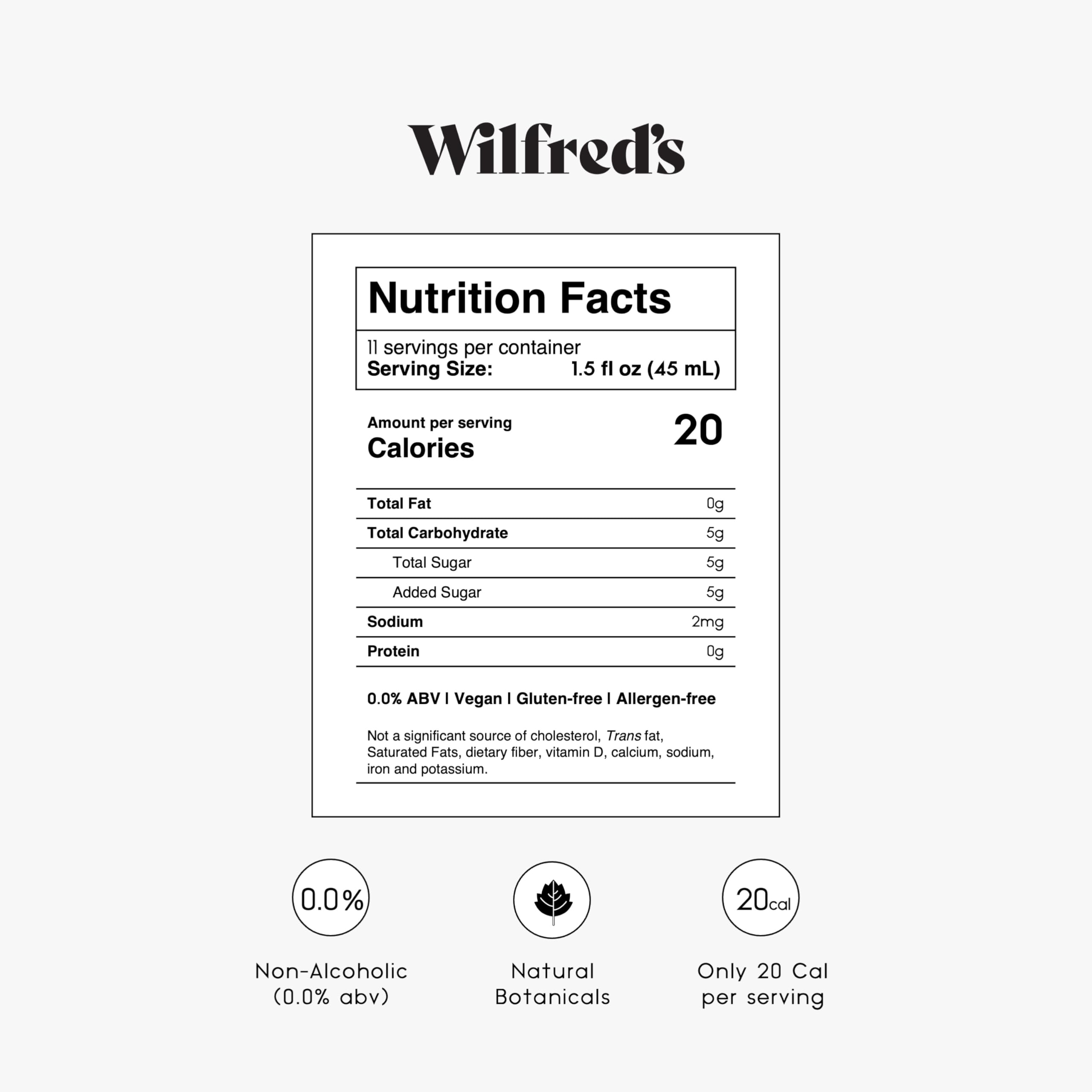 Wilfred's bottle open with liquid pour showing easy mixing benefit