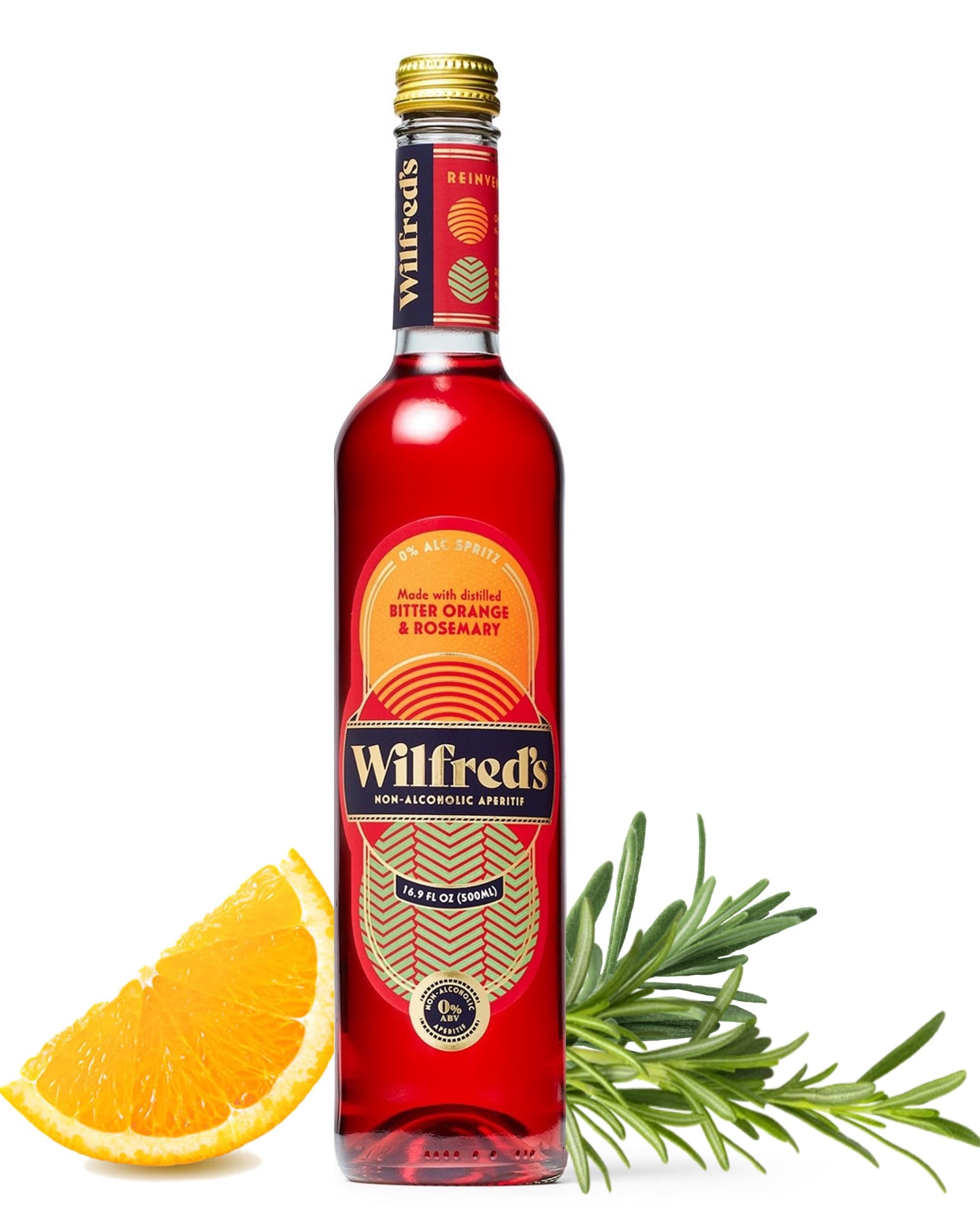 Wilfred's front label bottle showing brand and bittersweet appeal