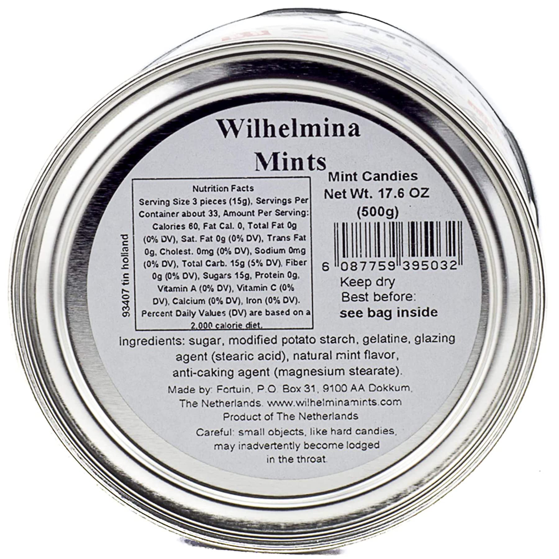 Wilhelmina Fortuin peppermint close-up showing texture and mild flavor