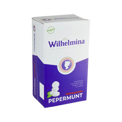 Wilhelmina front-of-box showing brand and large bulk benefit
