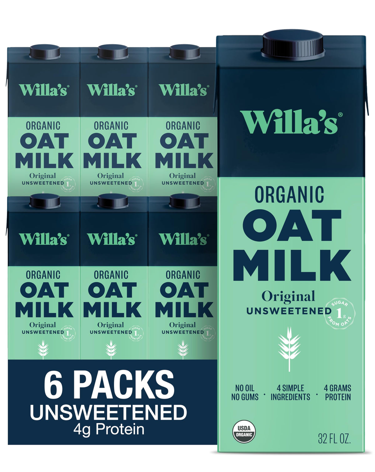 Willa's front packaging showing clean label and organic badge for clarity
