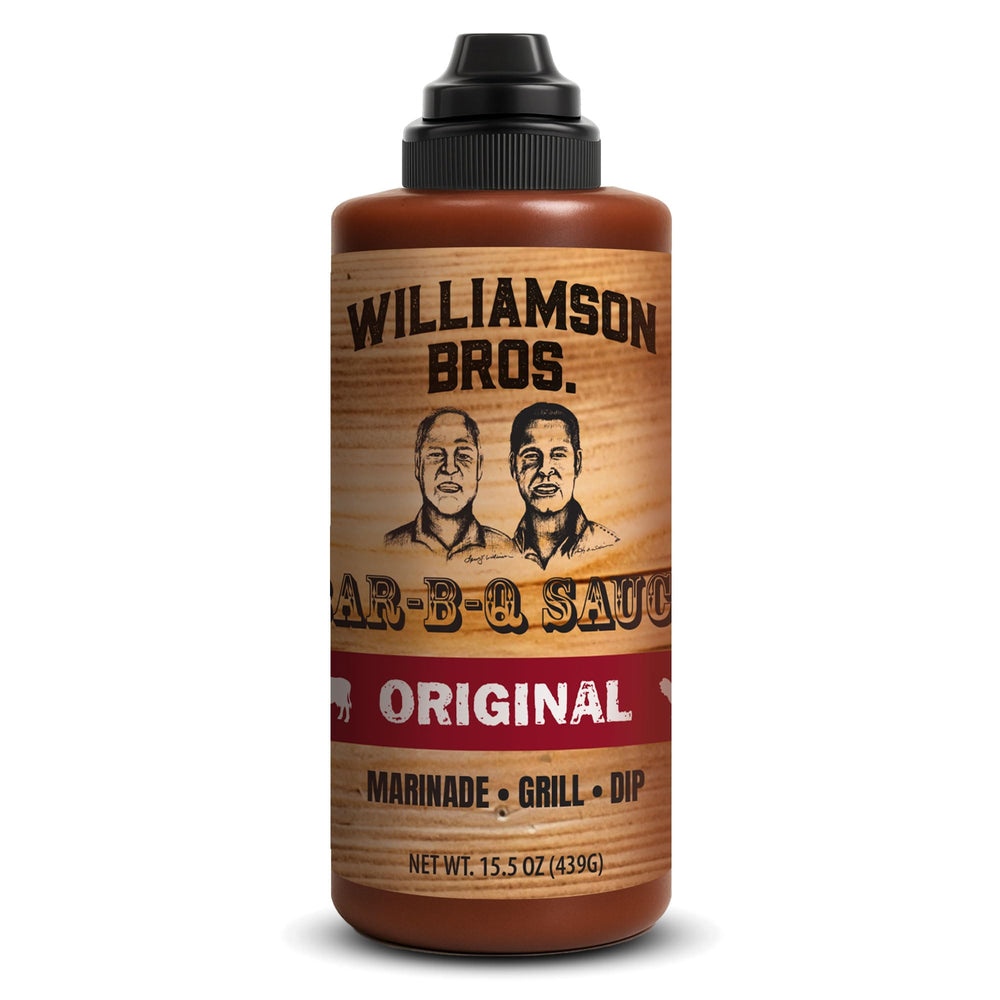 Williamson Bros bottle front view showing classic label and bold southern flavor benefit