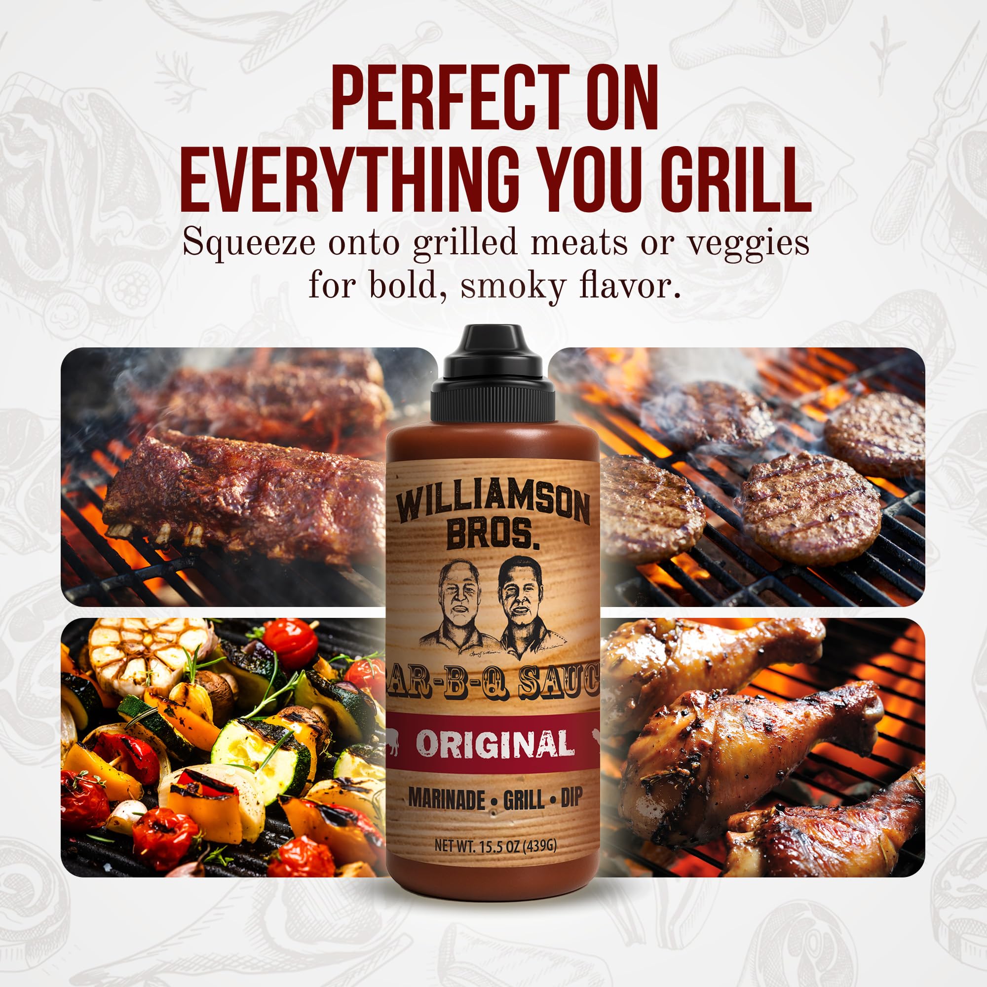 Williamson Bros sauce glazed ribs demonstrating rich coating and flavor enhancement benefit