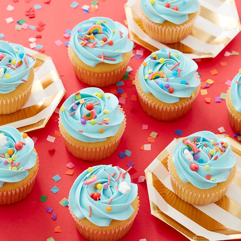 Wilton close-up of jumbo nonpareils highlighting bold color pops