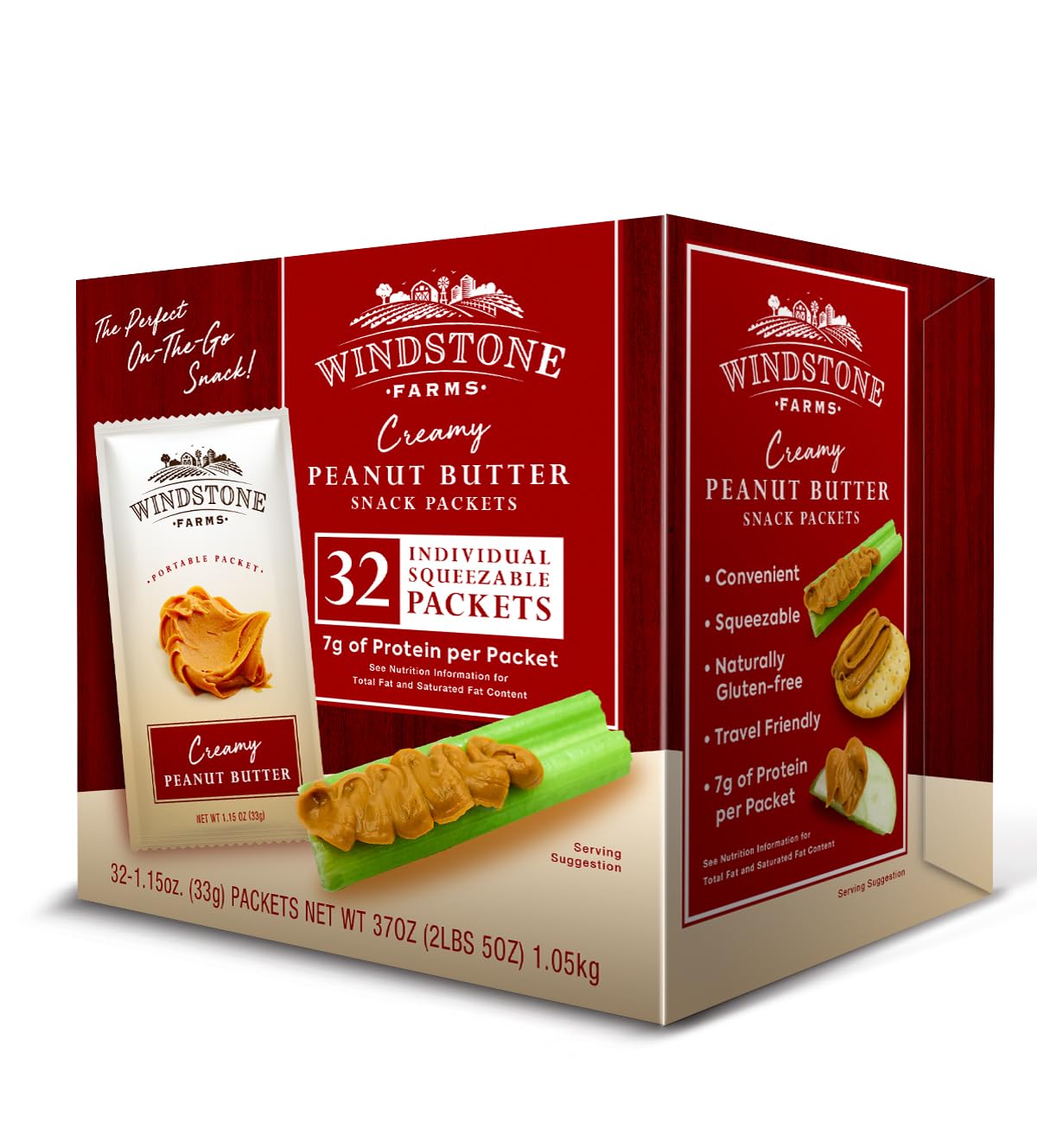 Windstone Farms open packet close-up showing creamy texture and easy use