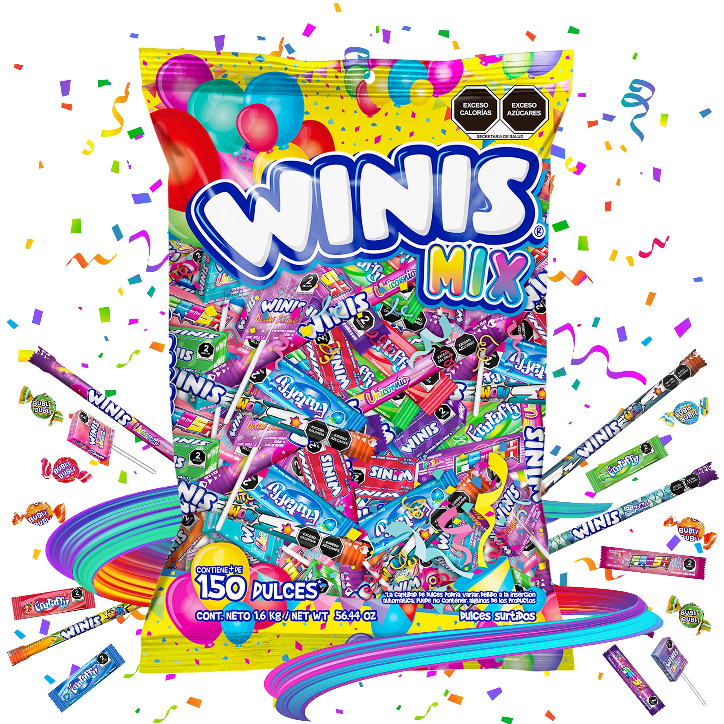 Winis close-up taffy texture highlighting chewiness and vibrant colors for appeal