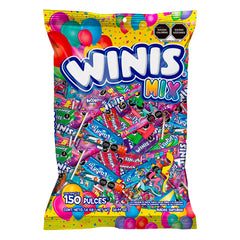 Winis front packaging showing bulk 3.6 lb bag and branding, convenient party supply