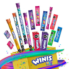 Winis individually wrapped candies spread out, easy portioning and hygienic benefits