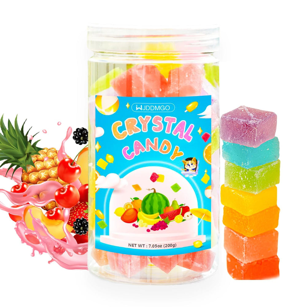 WJDDMGO front packaging showing colorful gem candies and gifting appeal