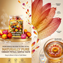 WJDDMGO open jar revealing over 55 full blooms and clean food-grade presentation