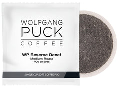 Wolfgang Puck close-up of pod texture and grind highlighting freshness