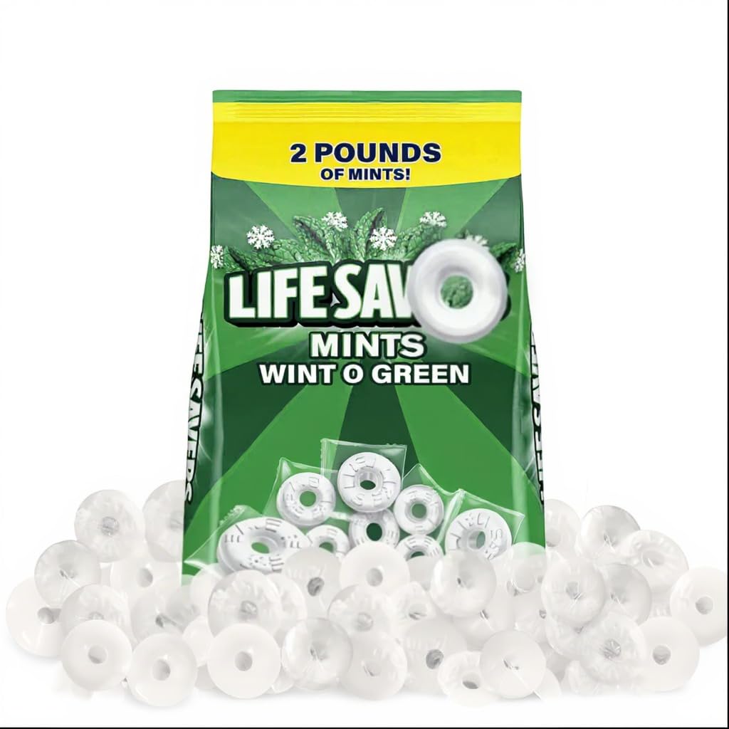 Wolgo front packaging showing individually wrapped wintergreen mints and freshness