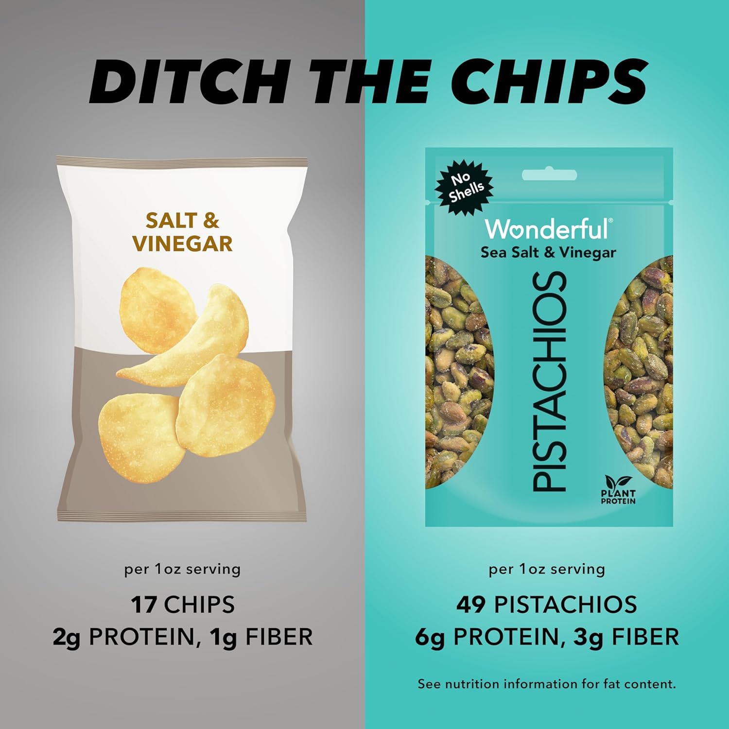 Wonderful Pistachios in bowl ready to eat, showcasing no-shell convenience for quick protein-packed snacking