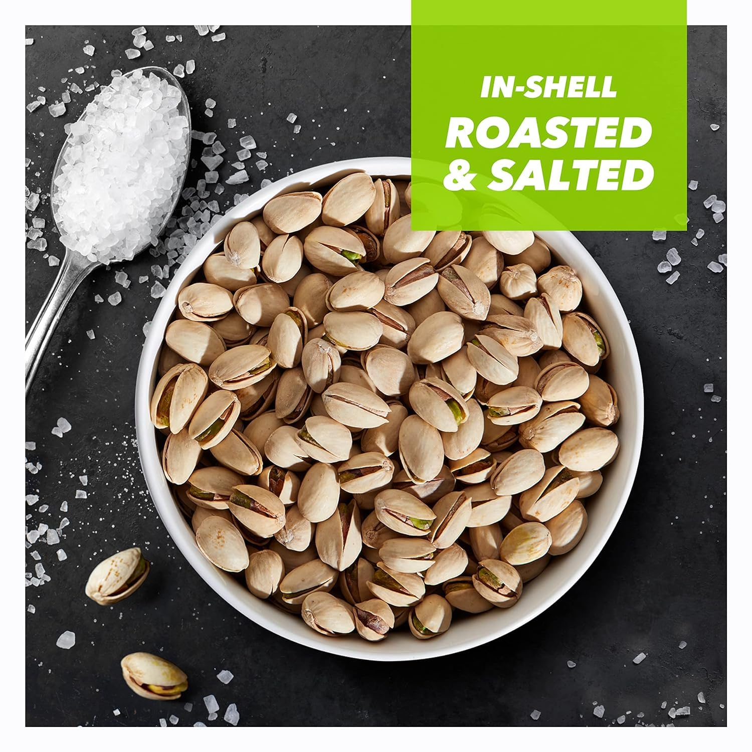 Wonderful Pistachios individual bag opened with nuts visible for quick snacking