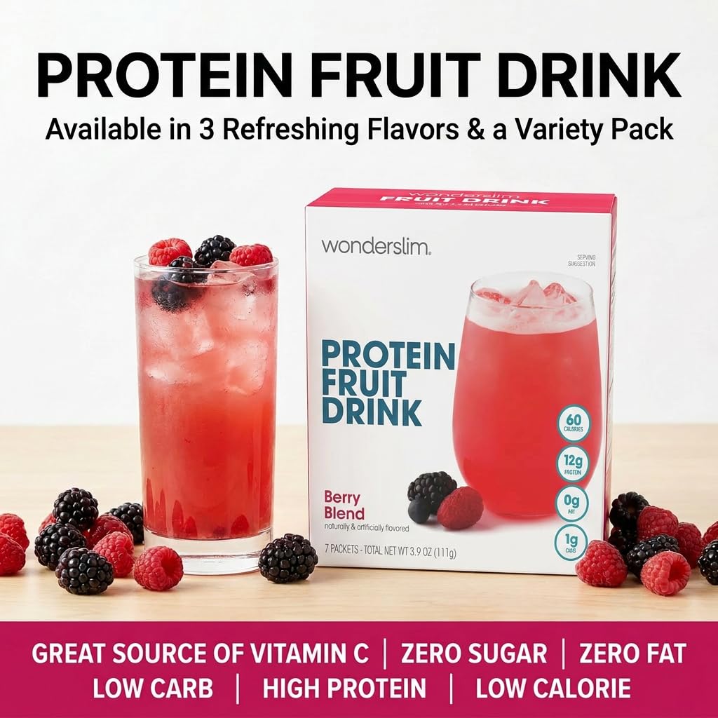 WonderSlim packet at gym next to towel showing post‑workout protein convenience