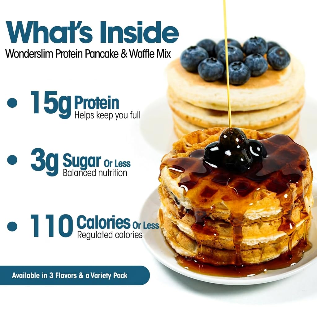 WonderSlim pouring powder from an open single-serve packet for convenience