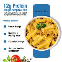 WonderSlim pouch close-up displaying label and easy-open convenience
