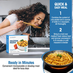 WonderSlim served bowl of cheesesteak macaroni demonstrating hearty appearance