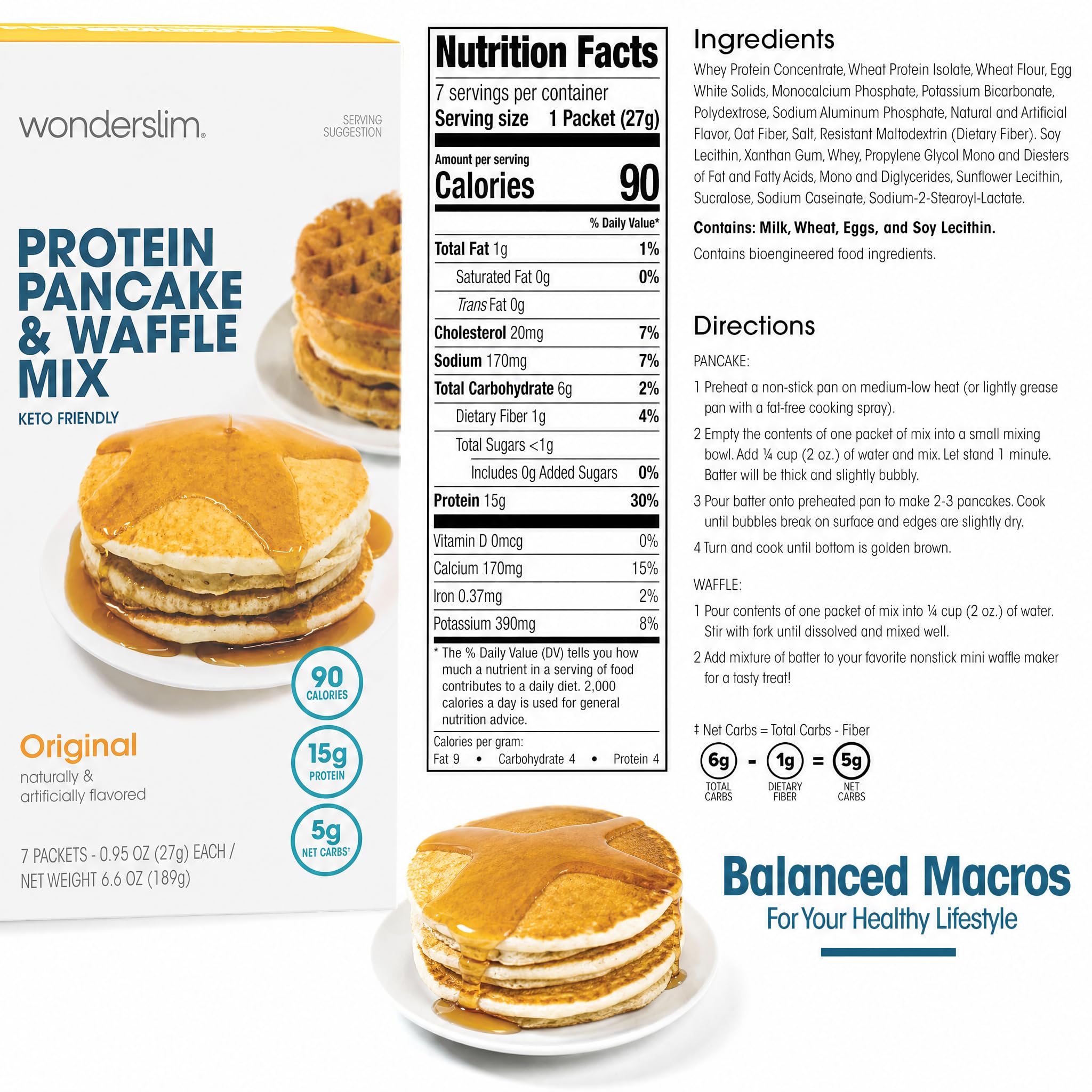 Spoonful of WonderSlim dry mix to show fine texture and easy blending