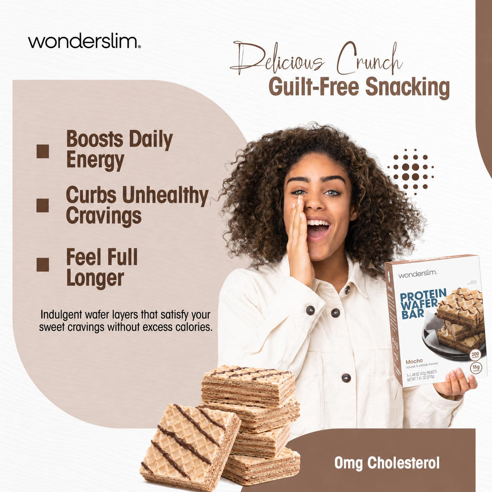 Wonderslim broken bar revealing creamy interior and protein-packed center for appetite control