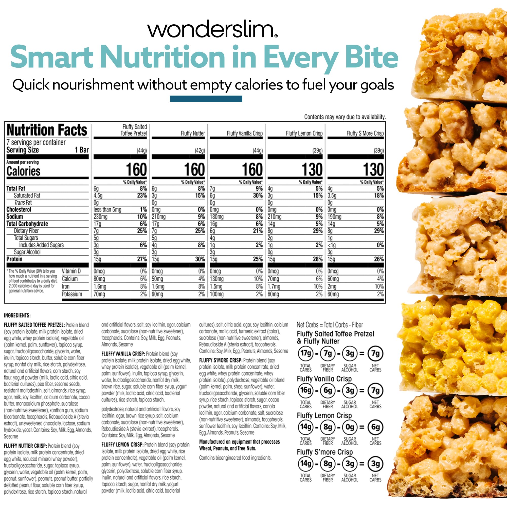 Wonderslim bar on desk next to laptop showing quick, controlled snacking option