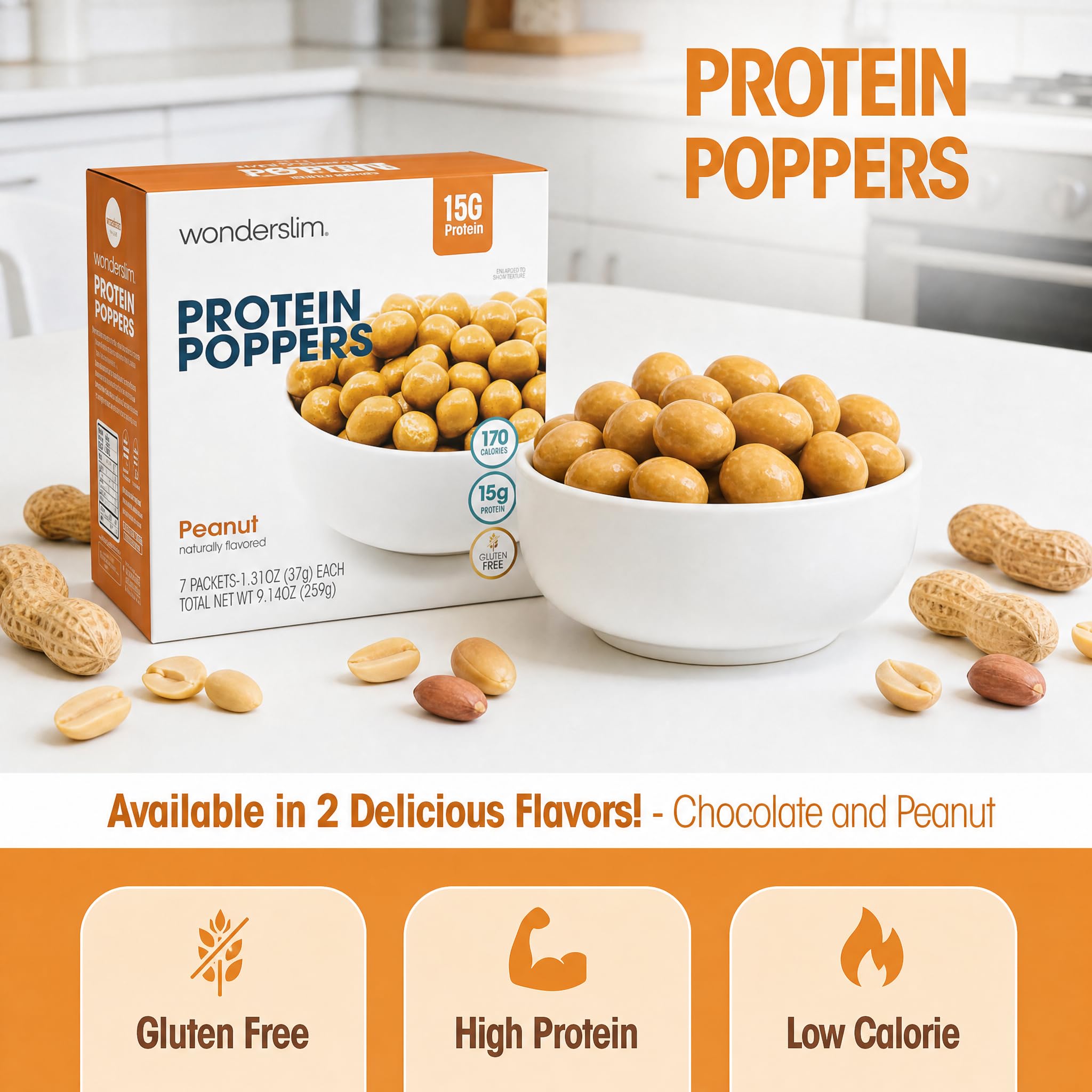 WonderSlim clear nutrition label showing 15g protein per serving