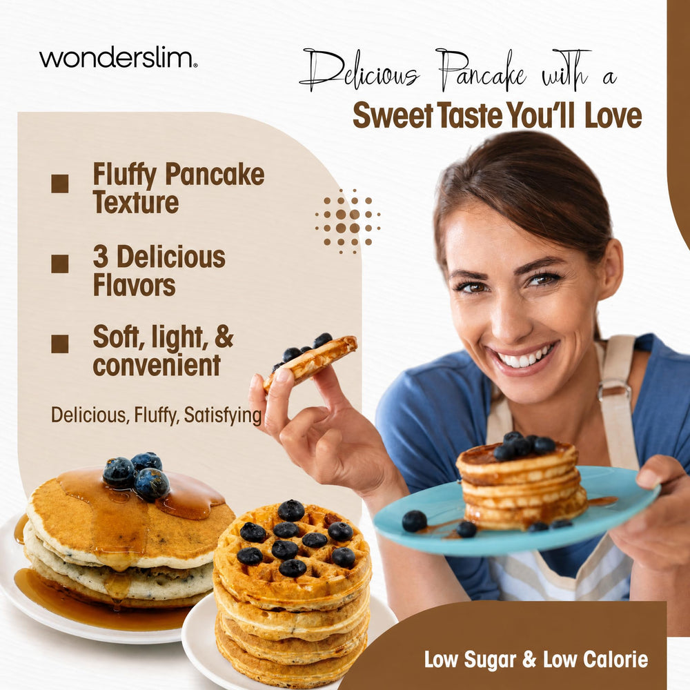 WonderSlim packet held in hand for size comparison and travel-friendly portioning