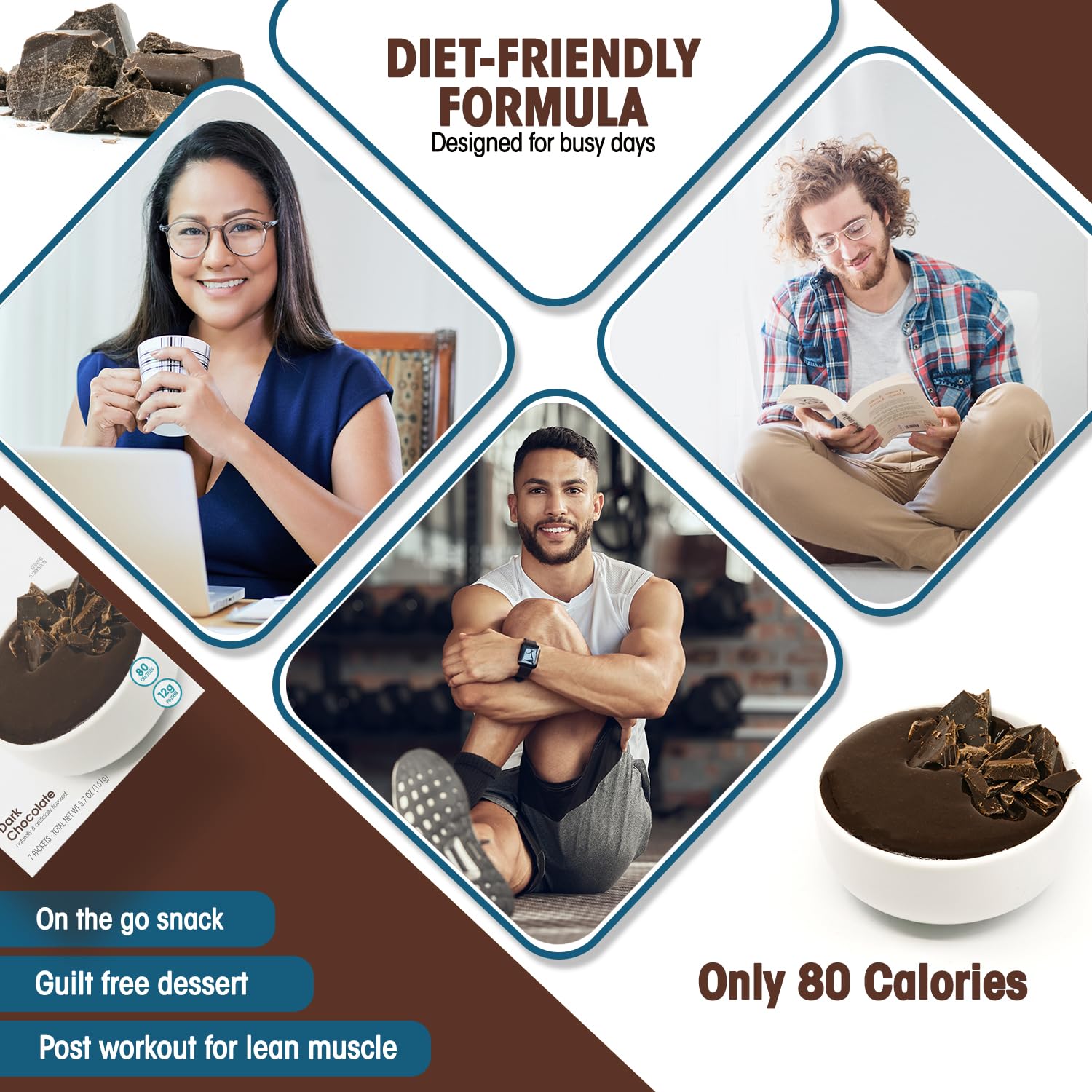 WonderSlim individual portion packets arranged to show convenient single servings