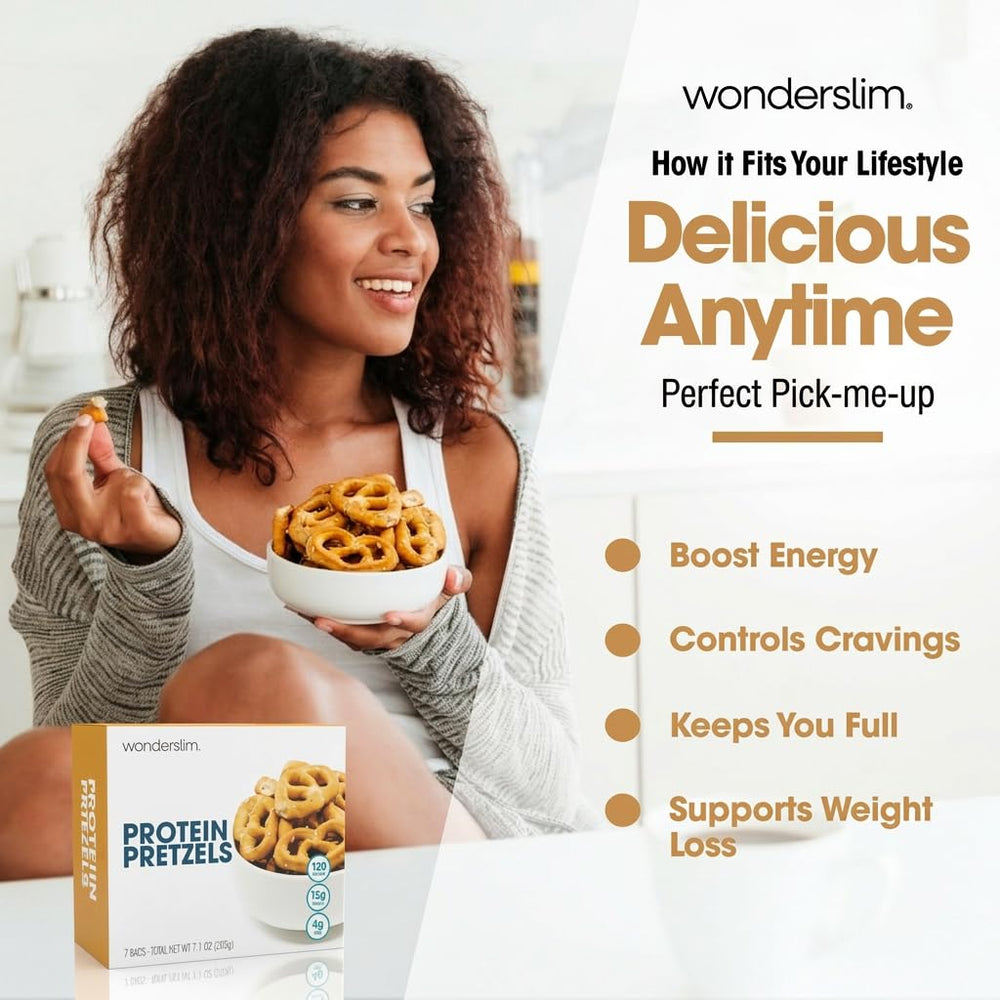 WonderSlim close-up of pretzel texture highlighting extra crunch and buttery appearance