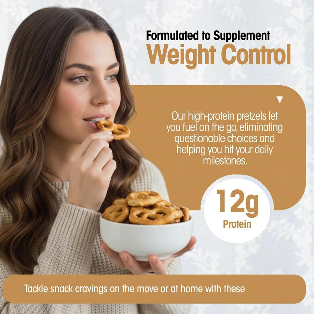 WonderSlim pretzels beside a phone for scale illustrating compact, portable snack size
