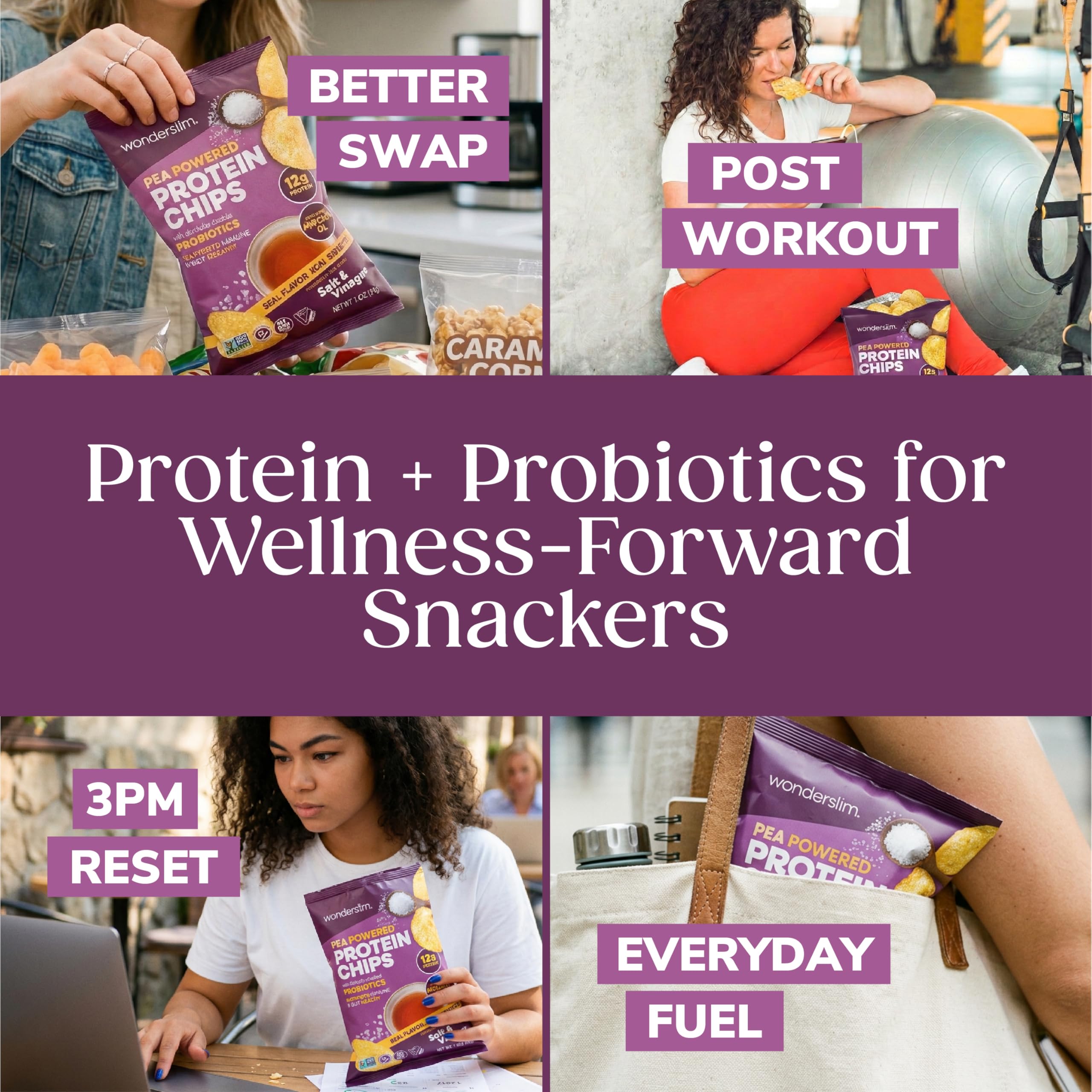 WonderSlim chips packed inside a lunchbox for on-the-go protein snack
