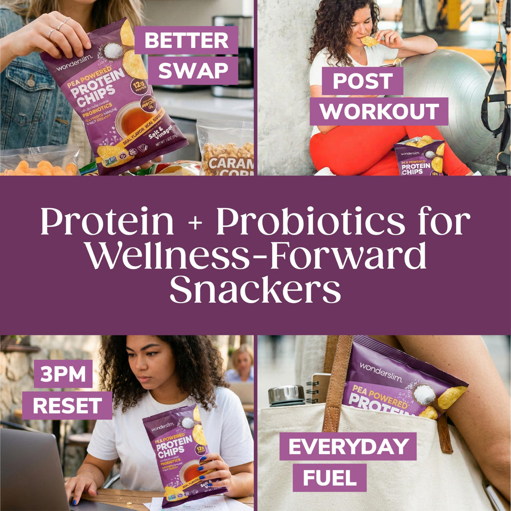 WonderSlim chips packed inside a lunchbox for on-the-go protein snack