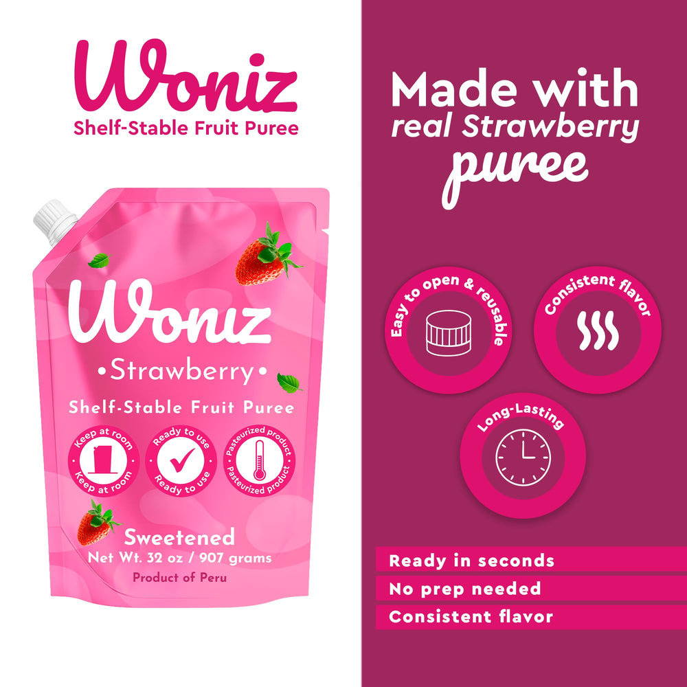 WONIZ drizzle over pancakes displaying vivid flavor and dessert enhancement