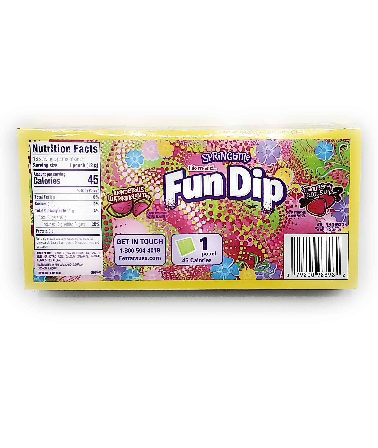 Wonka close-up of a single pouch powder texture, clear view and easy dipping benefit