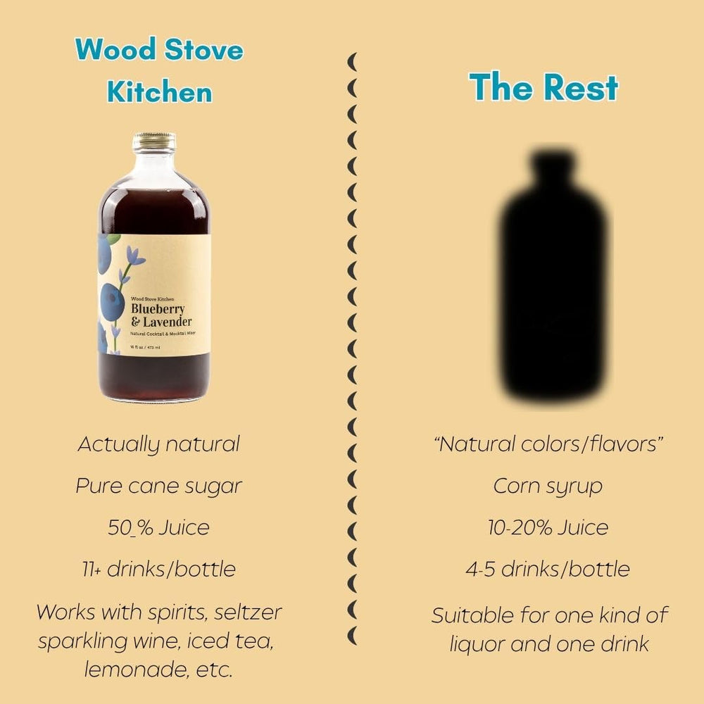 Wood Stove Kitchen mocktail in sparkling glass demonstrating low-calorie refreshing option benefit
