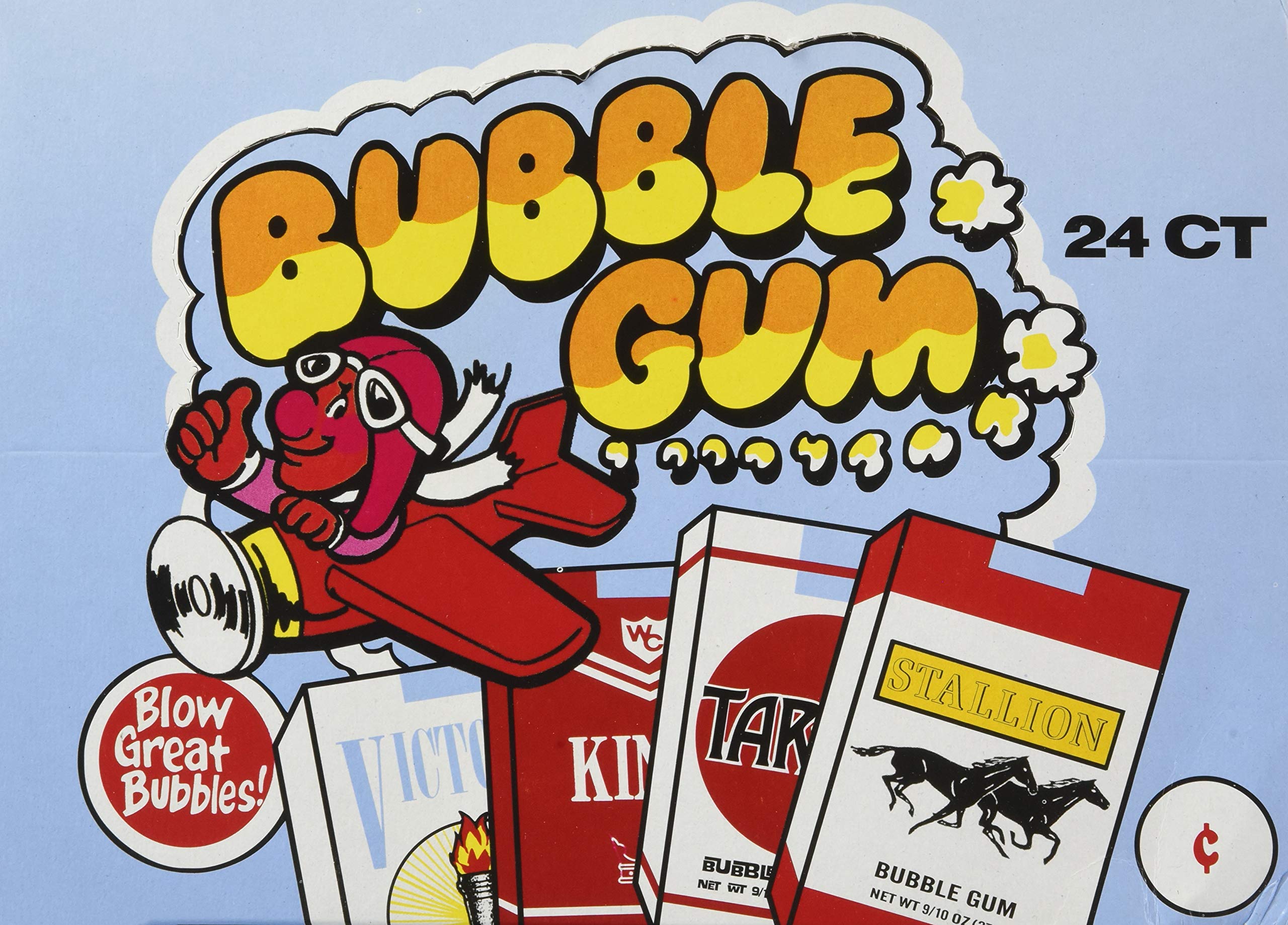 World bubble gum cigarettes close-up of gum pieces and pack interior highlighting sweet flavor and texture