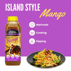 World Harbors fresh mango close-up suggesting natural fruit flavor